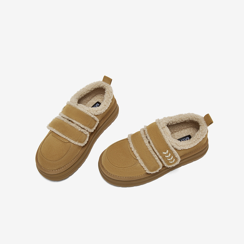 百思图2025冬季新款毛毛鞋棉鞋时尚潮流户外女休闲鞋W2518DM5