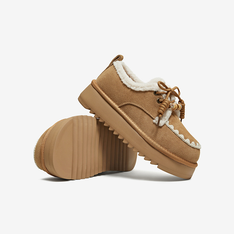 百思图2025冬季新款商场同款毛毛鞋棉鞋时尚休闲女鞋)N8076DM5