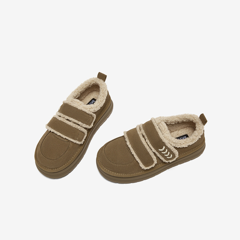 百思图2025冬季新款毛毛鞋棉鞋时尚潮流户外女休闲鞋W2518DM5