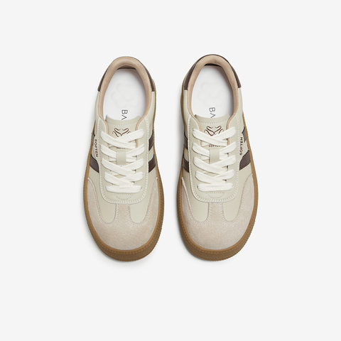 百思图2025秋季新款德训鞋时尚潮流复古运动女休闲鞋D3378CM5