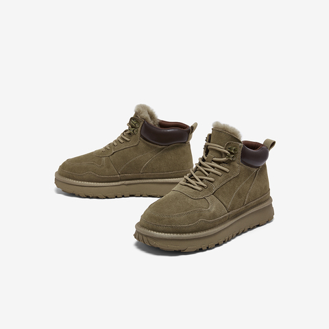百思图2025冬季新款商场同款简约户外休闲男短靴25006DD5