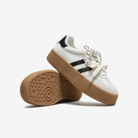 百思图2025秋季新款德训鞋时尚潮流复古运动女休闲鞋D3378CM5