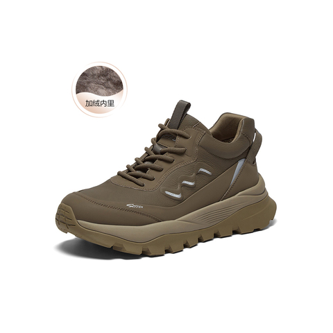 百思图2025冬季新款商场同款时尚户外男休闲运动鞋25102DD5