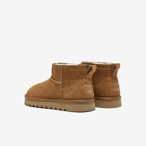 百思图2025冬季新款商场同款雪地靴时尚简约保暖女短靴D6052DD5