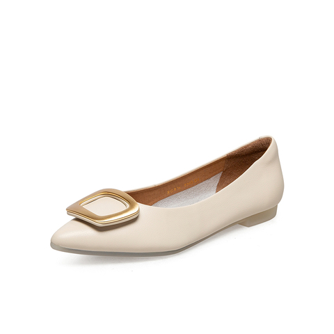 百思图2025春季新款商场同款简约休闲女单鞋RGR36AQ5