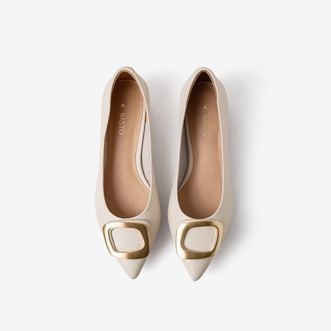 百思图2025春季新款商场同款简约休闲女单鞋RGR36AQ5