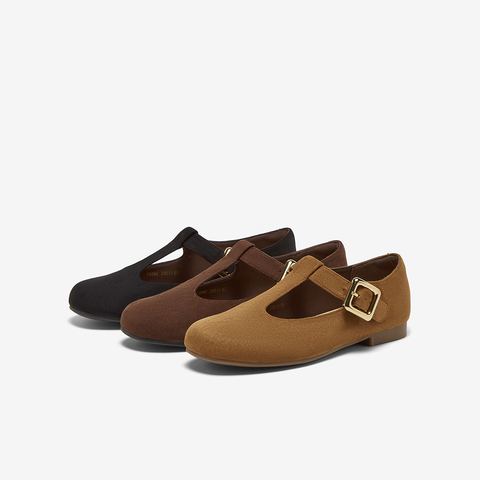 百思图2025秋季新款玛丽珍鞋时尚简约复古浅口女单鞋F2092CQ5