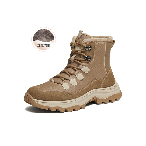 百思图2025冬季新款马丁靴时尚潮流街头运动男短靴D2501DD5