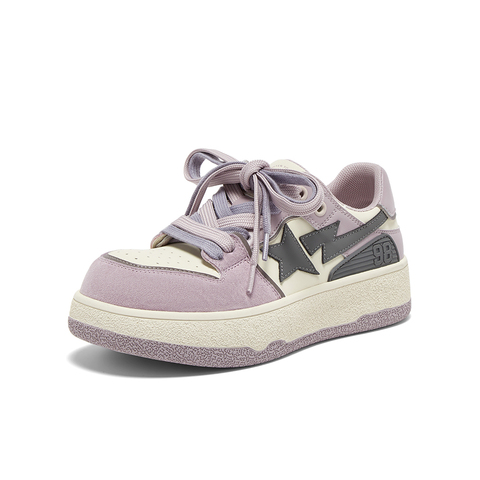 百思图2025秋季新款板鞋时尚潮流街头运动厚底女休闲鞋X1186CM5