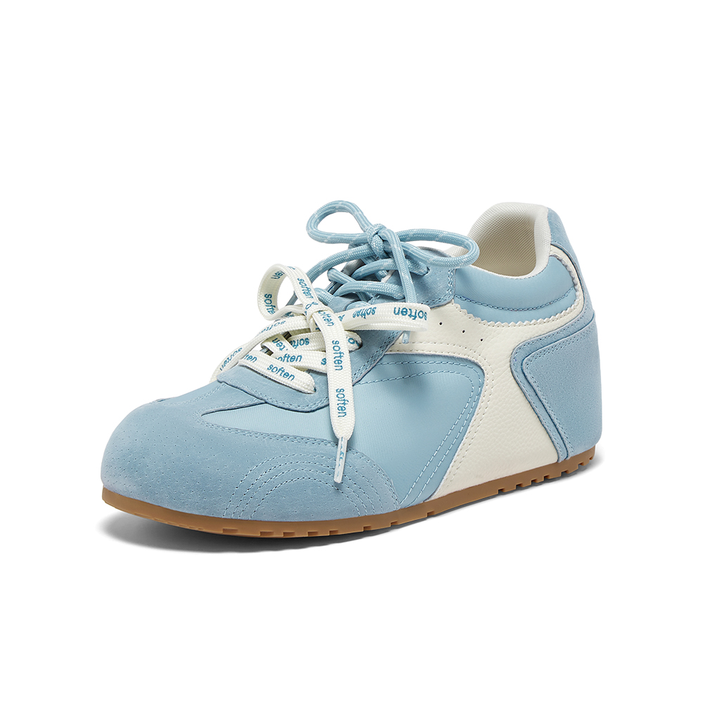 百思图2025秋季新款德训鞋时尚复古户外运动女休闲鞋A6628CM5