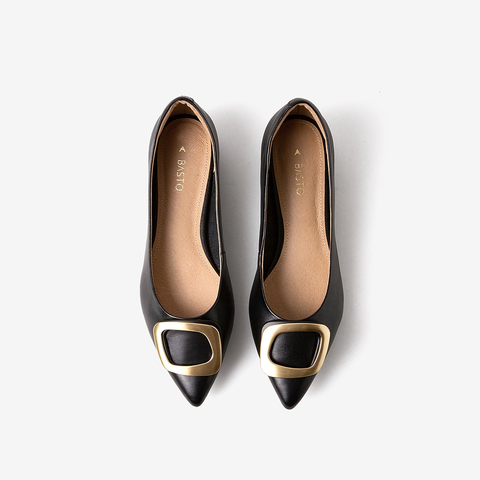 百思图2025春季新款商场同款简约休闲女单鞋RGR36AQ5