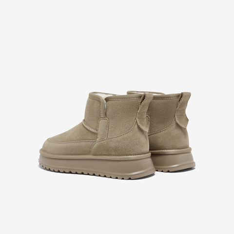 百思图2025冬季新款雪地靴简约户外休闲运动男短靴25003DD5