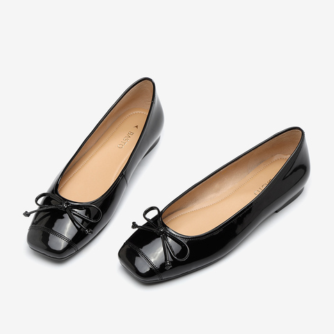 百思图2025春季新款商场同款时尚潮流通勤软便鞋女单鞋TIK38AQ5