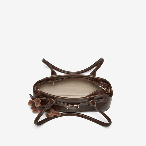 百思图2025冬季新款商场同款波士顿包时尚潮流斜挎包女JA279DX5