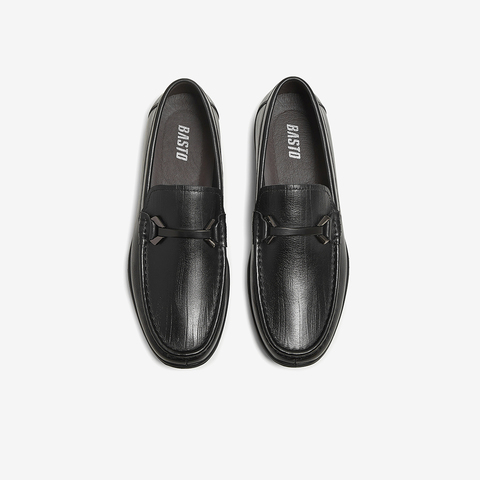 百思图2025秋季新款乐福鞋时尚商务通勤男休闲皮鞋51709CM5