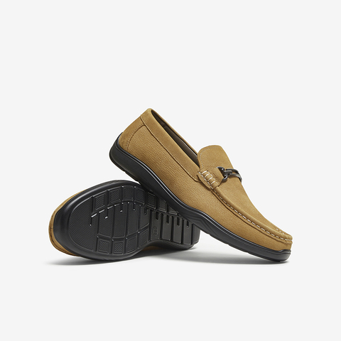 百思图2025秋季新款乐福鞋时尚商务通勤男休闲皮鞋51718CM5