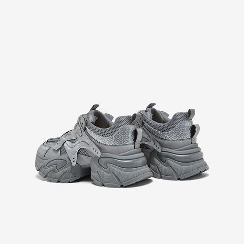 百思图2026春季新款老爹鞋时尚潮流运动厚底增高女休闲鞋G8897AM6