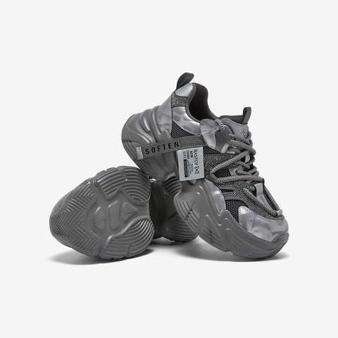 百思图2026春季新款商场同款老爹鞋时尚运动女休闲鞋B8155AM6