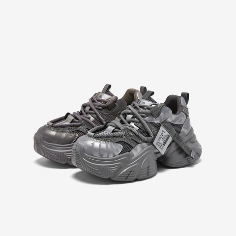 百思图2026春季新款商场同款老爹鞋时尚运动女休闲鞋B8155AM6