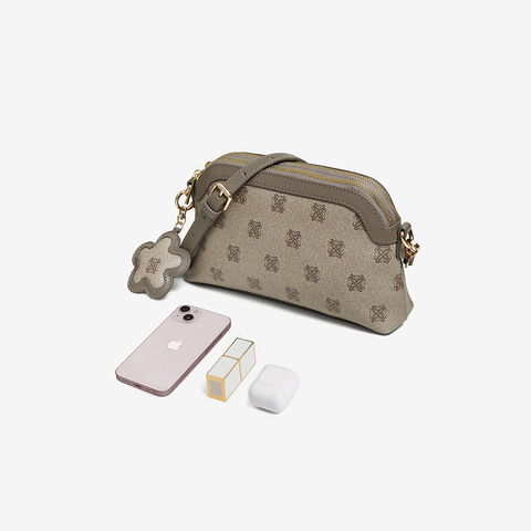 百思图2025春季新款商场同款小方包时尚通勤斜挎包女JA200AX6