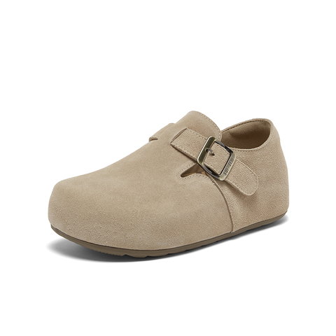 百思图2026春季新款勃肯鞋时尚复古休闲女女单鞋D3787AM6