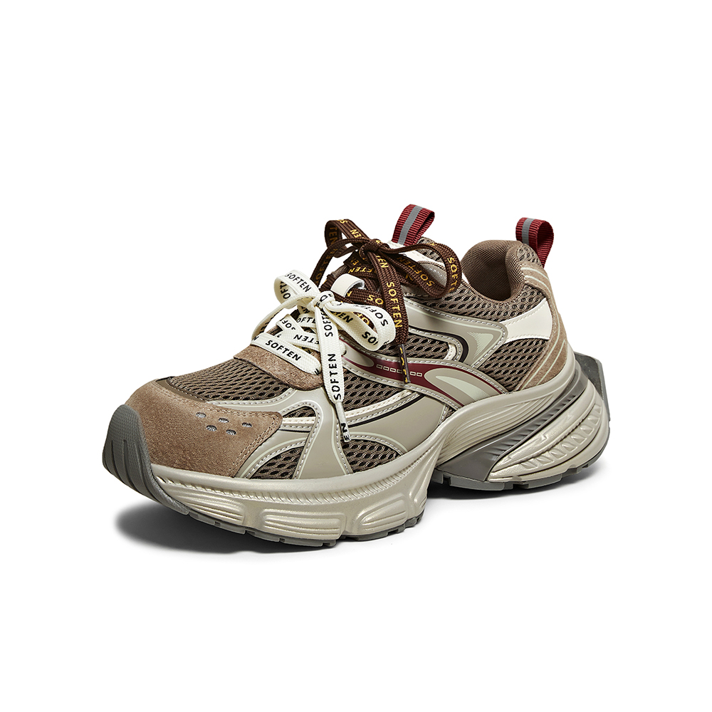 百思图2025春季新款老爹鞋时尚潮流户外女运动休闲鞋B7062AM6