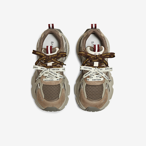 百思图2025春季新款老爹鞋时尚潮流户外女运动休闲鞋B7062AM6