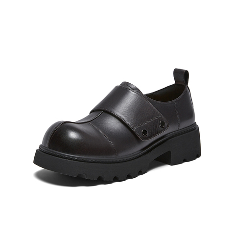 百思图2026春季新款商场同款牛津鞋时尚复古学院风女单鞋H6811AM6