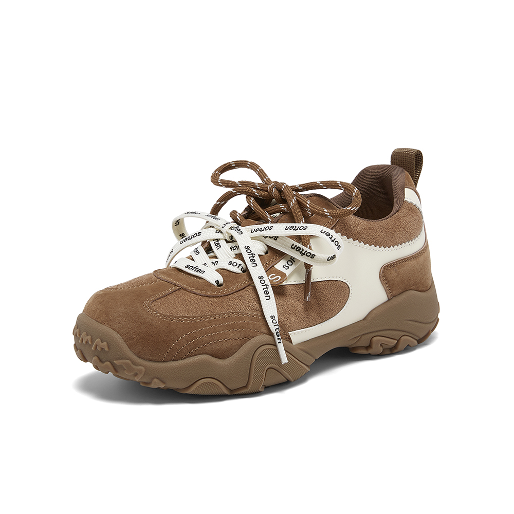 百思图2026春季新款商场同款德训鞋时尚潮流复古女休闲鞋A3060AM6