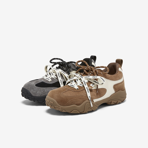 百思图2026春季新款商场同款德训鞋时尚潮流复古女休闲鞋A3060AM6