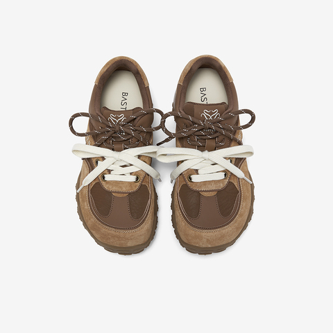 百思图2026春季新款商场同款德训鞋复古运动女休闲鞋A3601AM6