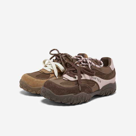 百思图2026春季新款商场同款德训鞋复古运动女休闲鞋A3601AM6