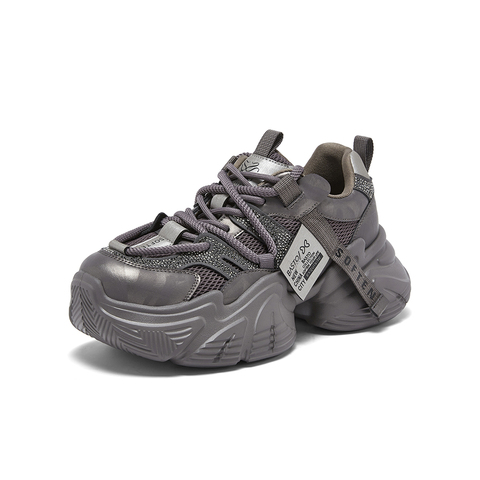 百思图2026春季新款商场同款老爹鞋时尚运动女休闲鞋B8155AM6