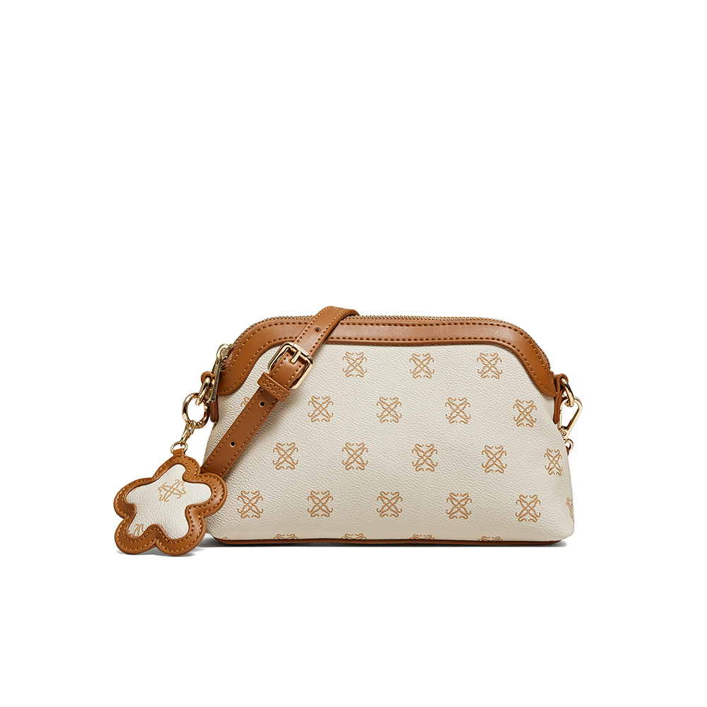 百思图2025春季新款商场同款小方包时尚通勤斜挎包女JA200AX6