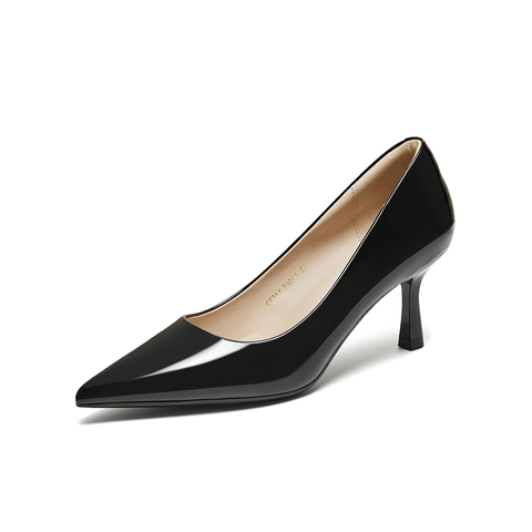 百思图2026春季新款商场同款浅口单鞋潮流细高跟尖头女鞋CU711AQ6