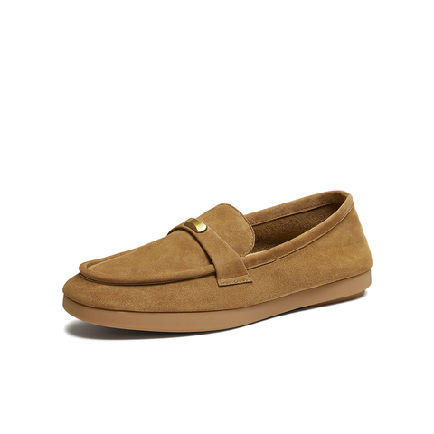 百思图2026春季新款商场同款乐福鞋时尚复古潮流女单鞋L2682AA6