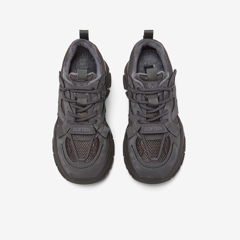 百思图2026春季新款老爹鞋时尚潮流运动厚底增高女休闲鞋G8897AM6