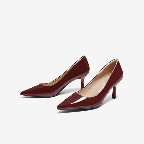 百思图2026春季新款商场同款浅口单鞋潮流细高跟尖头女鞋CU711AQ6