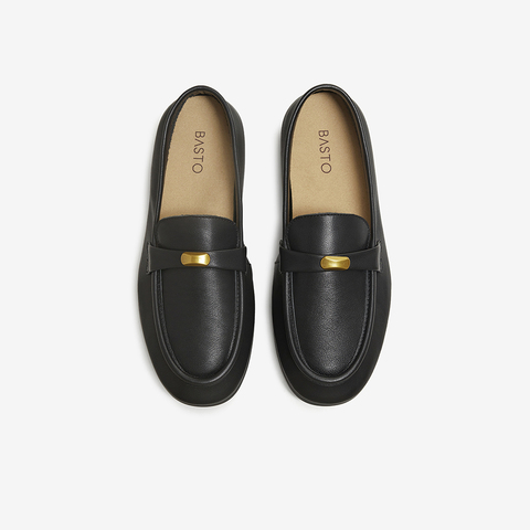 百思图2026春季新款商场同款乐福鞋时尚复古潮流女单鞋L2682AA6