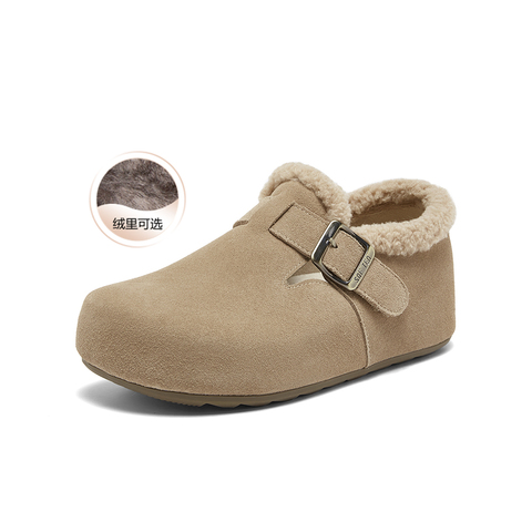 百思图2026春季新款勃肯鞋时尚复古休闲女女单鞋D3787AM6