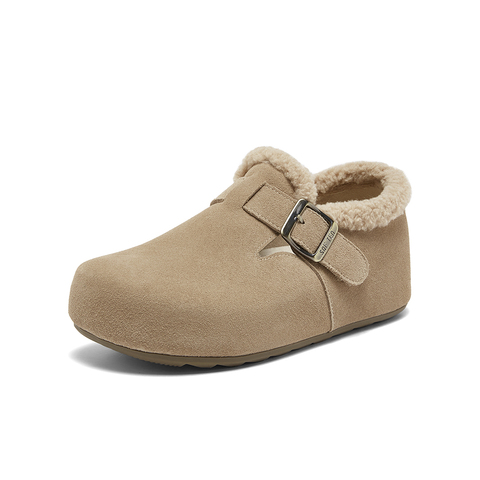 百思图2026春季新款勃肯鞋时尚复古休闲女女单鞋D3787AM6