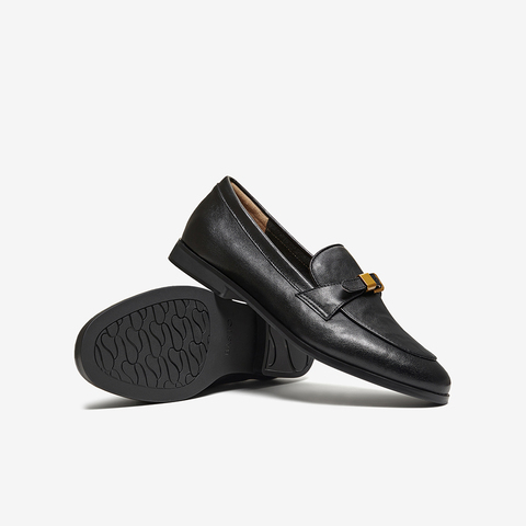 百思图2026春季新款乐福鞋时尚复古潮流通勤女单鞋UXS01AA6