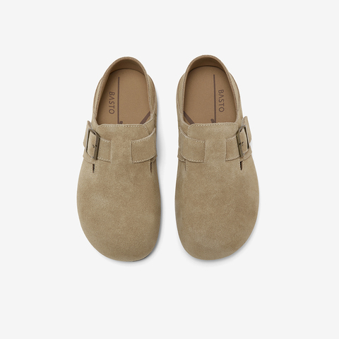 百思图2026春季新款勃肯鞋时尚复古户外休闲女单鞋W5106AM6