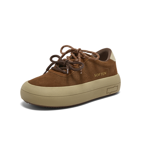 百思图2025春季新款商场同款板鞋时尚简约运动女休闲鞋D3797AM6