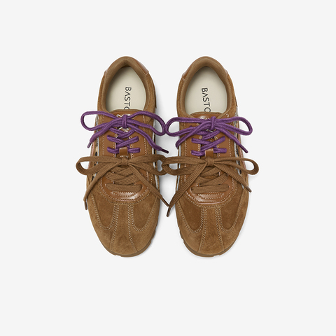 百思图2025春季新款德训鞋时尚复古户外运动女休闲鞋A9062AM6