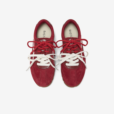 百思图2025春季新款德训鞋时尚复古户外运动女休闲鞋A9062AM6