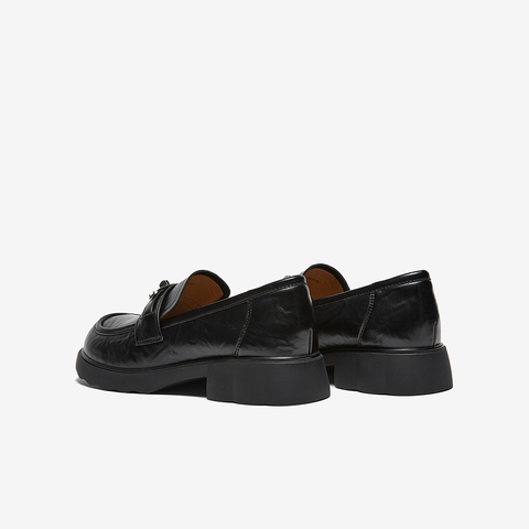 百思图2026春季新款商场同款乐福鞋简约学院风女单鞋BV111AA6