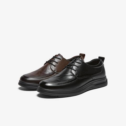 百思图2026春季新款商场同款简约商务通勤男休闲皮鞋67B18AM6