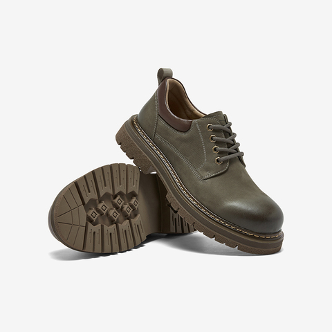 百思图2026春季新款商场同款工装鞋时尚户外休闲男鞋WT222AM6