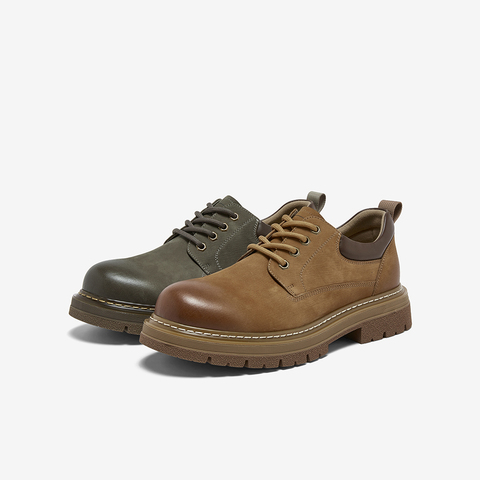 百思图2026春季新款商场同款工装鞋时尚户外休闲男鞋WT222AM6